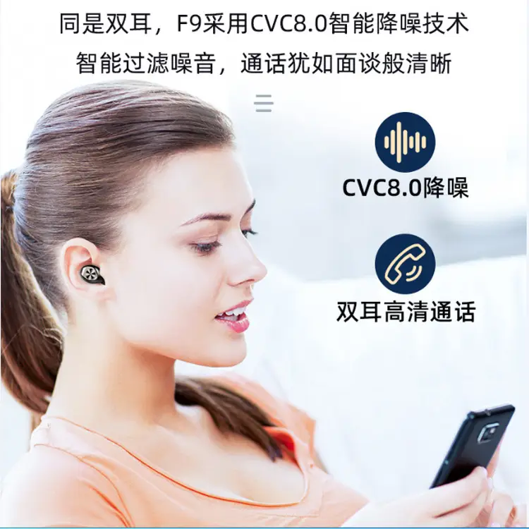 Bluetooth Headset with Mini Charger & Digital Display