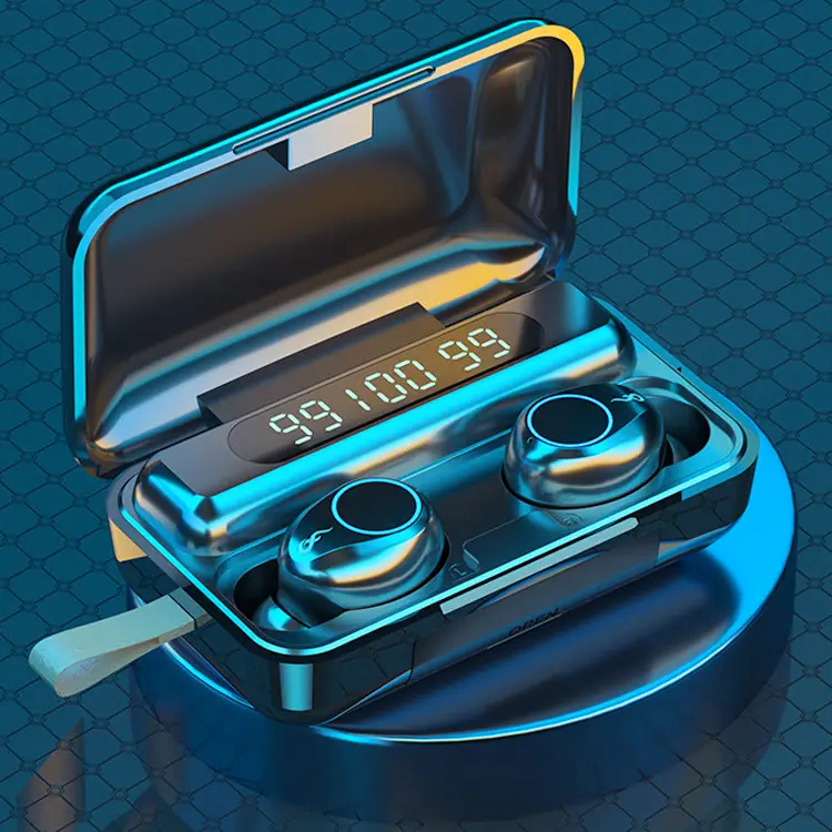 Bluetooth Headset with Mini Charger & Digital Display