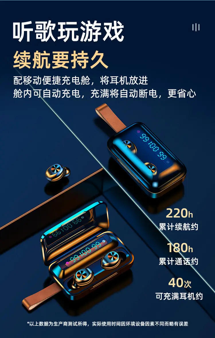 Bluetooth Headset with Mini Charger & Digital Display — feature 11
