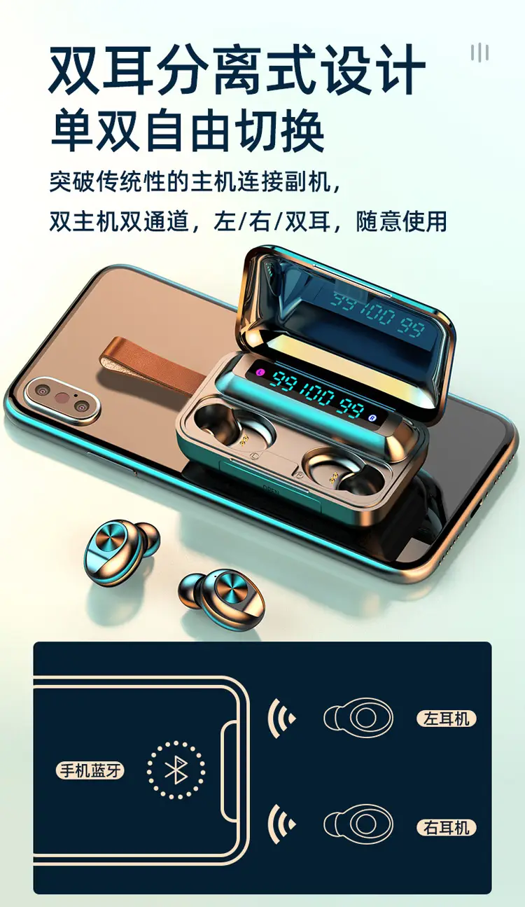 Bluetooth Headset with Mini Charger & Digital Display — feature 17