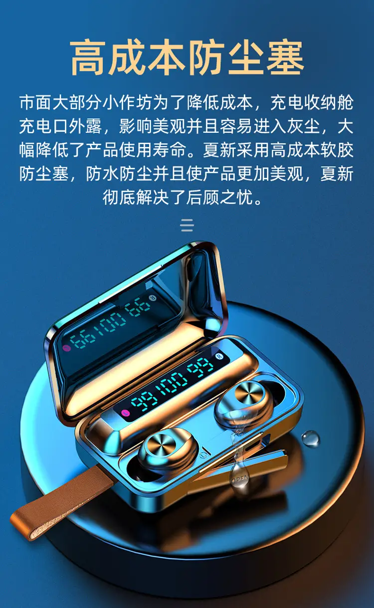 Bluetooth Headset with Mini Charger & Digital Display — feature 6