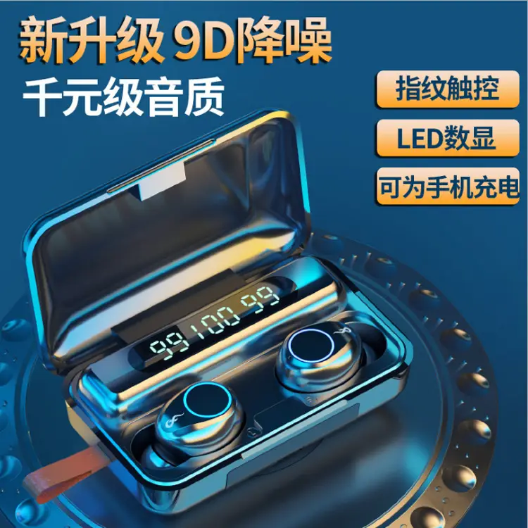 Bluetooth Headset with Mini Charger & Digital Display