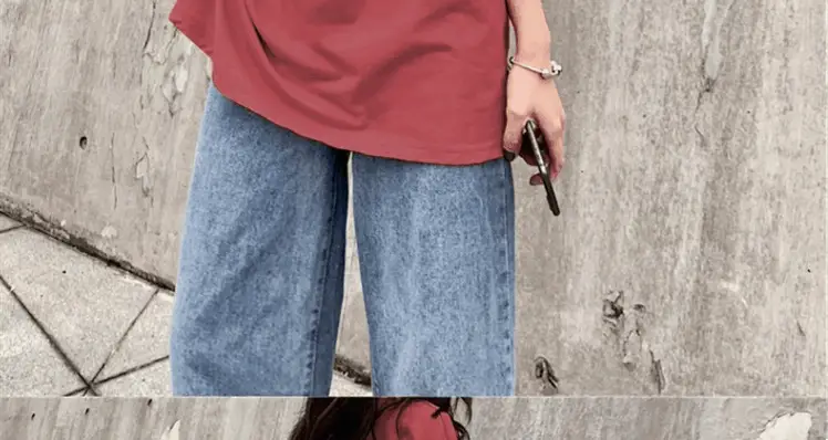 Women Loose Fit Red T-Shirt 2025 Summer Plus Size — feature 12
