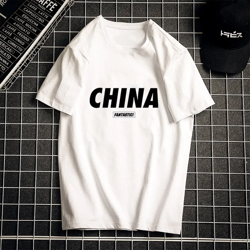 Men Black Telephone Print T-Shirt Short Sleeve Loose Fit - Image 32