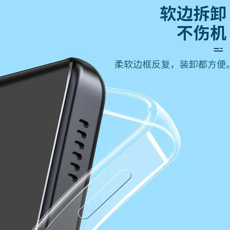 Vivo Transparent Silicone Phone Case Soft Protective Cover