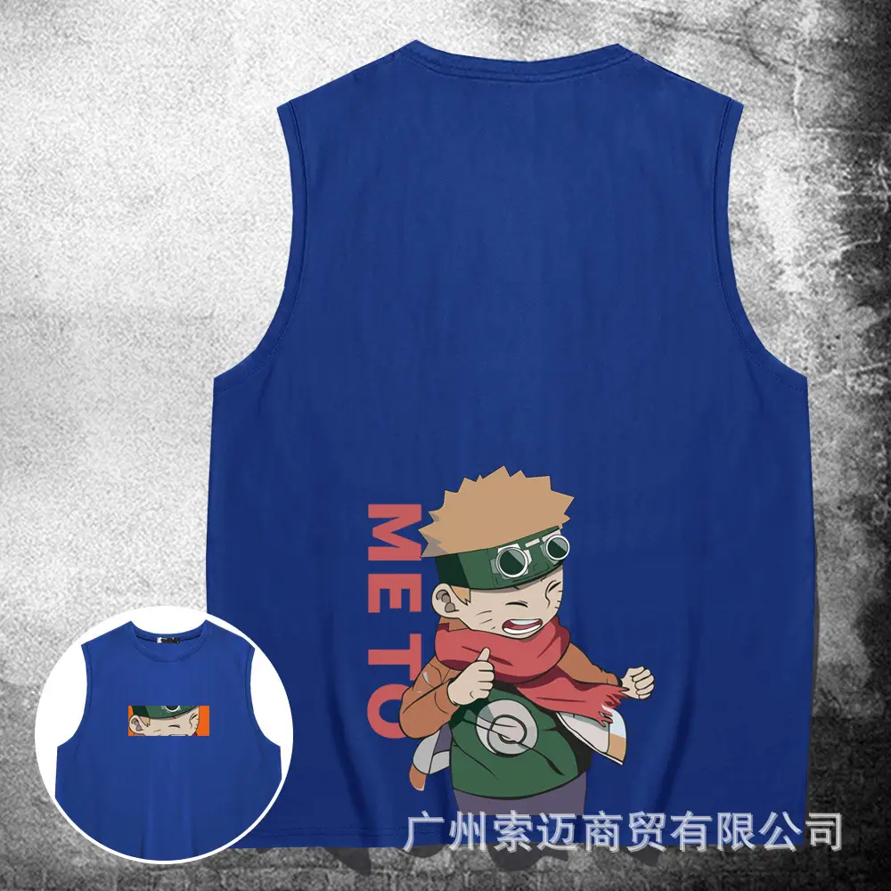 Naruto Sleeveless Vest Red Anime Design - Image 5