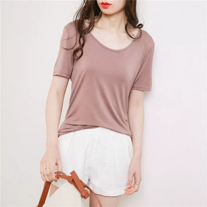 Women White Crossback T-Shirt Short Sleeve Summer — feature 14