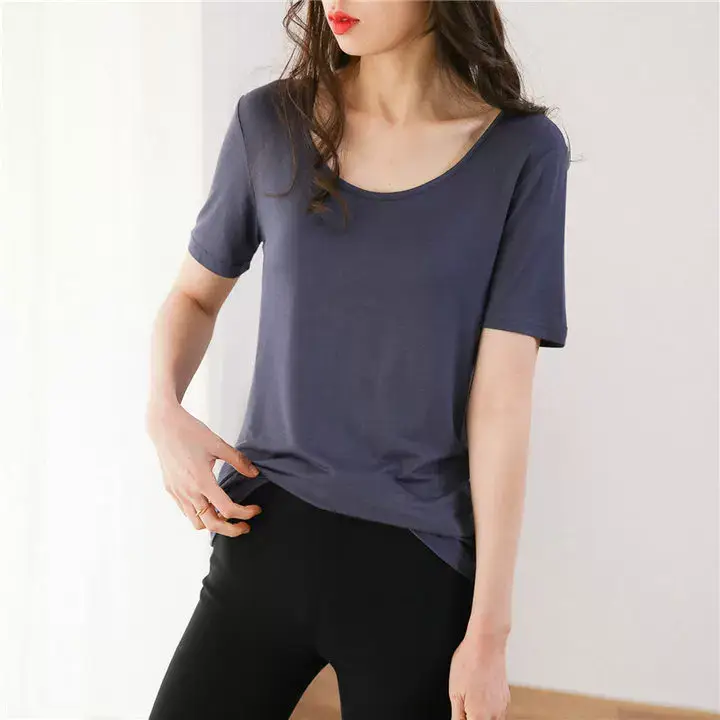 Women White Crossback T-Shirt Short Sleeve Summer — feature 7