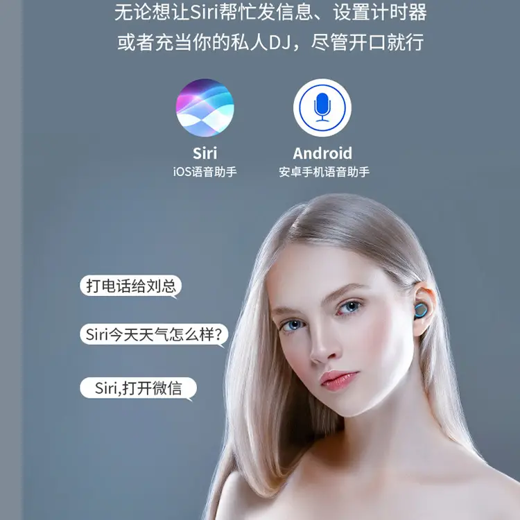 Bluetooth Headset with Power Bank & 5.0 LED Display
