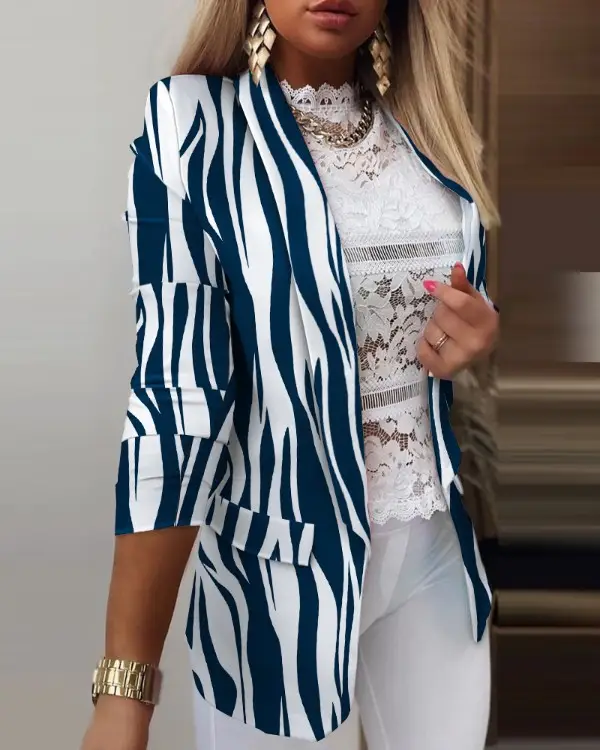 Women's White Cactus Embroidered Suit Set Winter Long Sleeve - Image 7