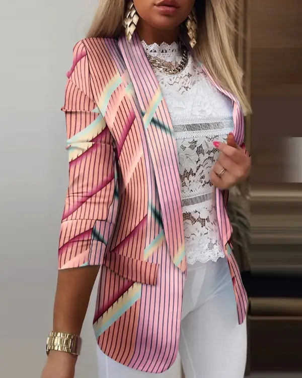 Women's White Cactus Embroidered Suit Set Winter Long Sleeve - Image 8