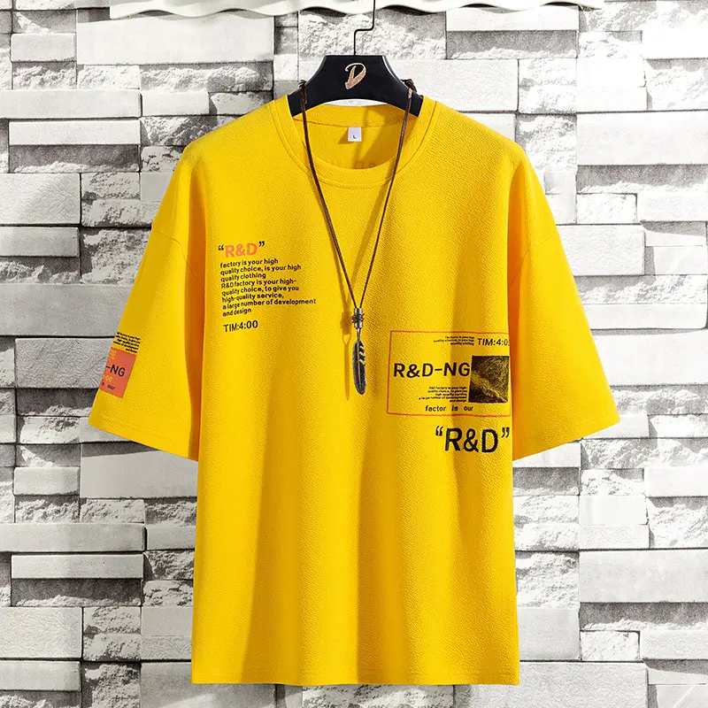 2025 Men Yellow R&D-NG Short Sleeve T-Shirt - Image 3