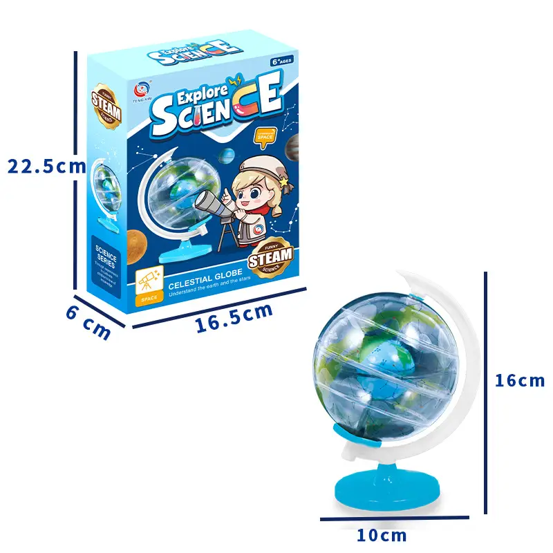 Handmade transparent celestial globe instrument