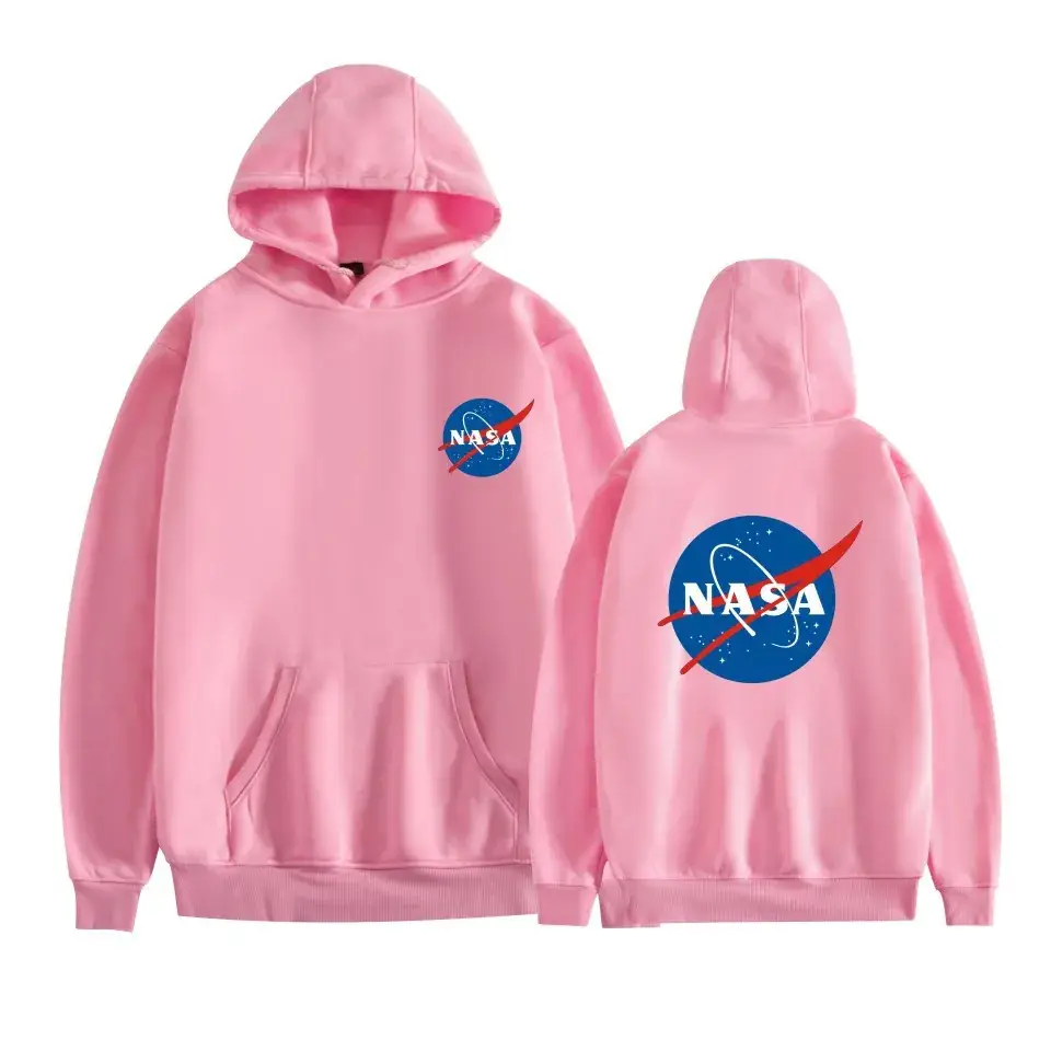 Black NASA Space Hooded Sweatshirt for Men Women - Image 17