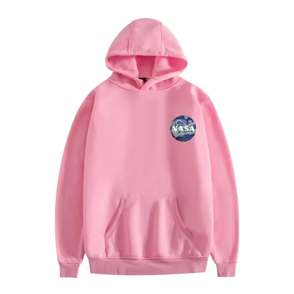 Black NASA Space Hooded Sweatshirt for Men Women - Image 23