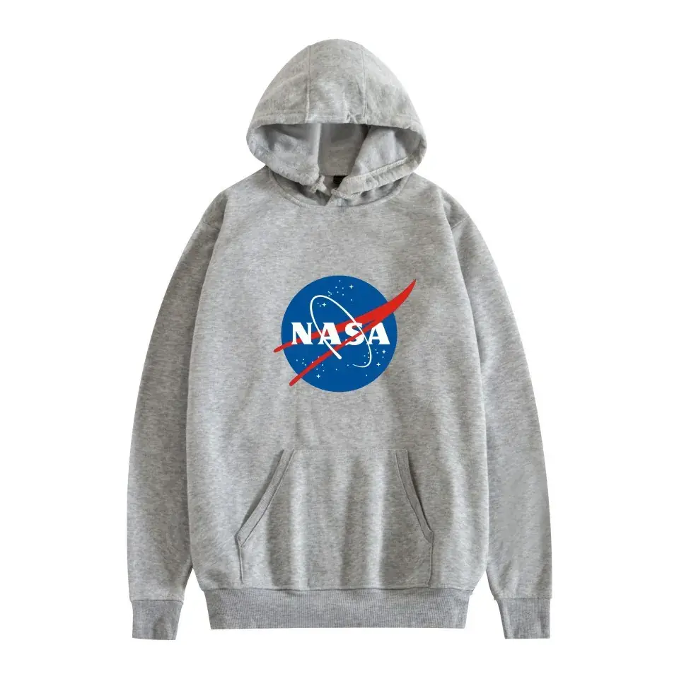 Black NASA Space Hooded Sweatshirt for Men Women - Image 9