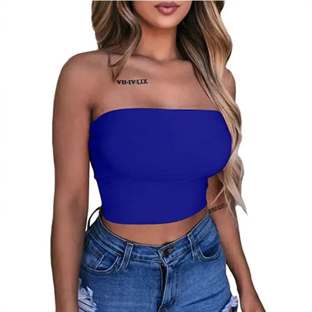 Blue Navel Wrapped Women's Vest with Back Support - Image 15