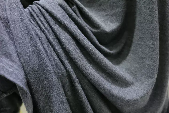 Women Spring Large Split Skirt Dress Grey Modal — feature 34
