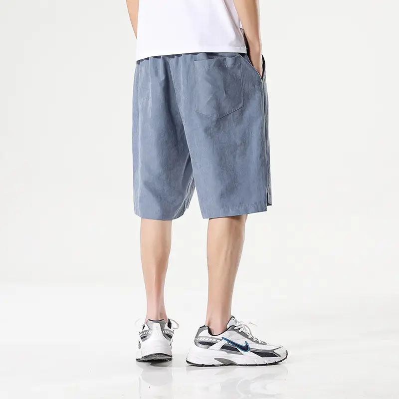 Men Red Korean Style Quick-Drying Shorts - Image 5