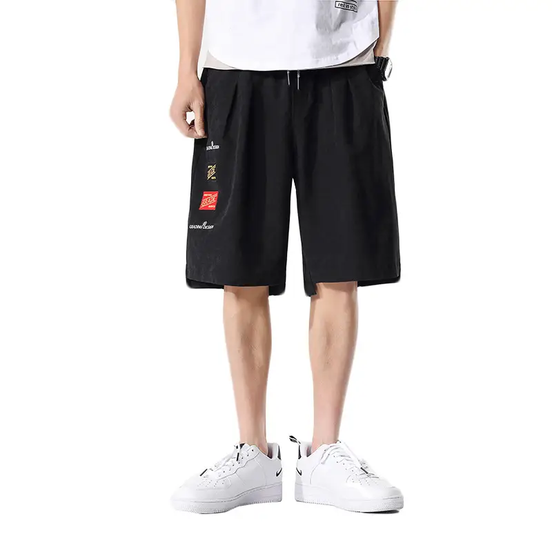 Men Red Korean Style Quick-Drying Shorts - Image 6