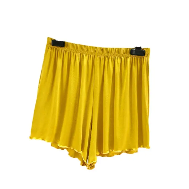 Women's Lotus Leaf Flyer Shorts Modal Beige - Image 12