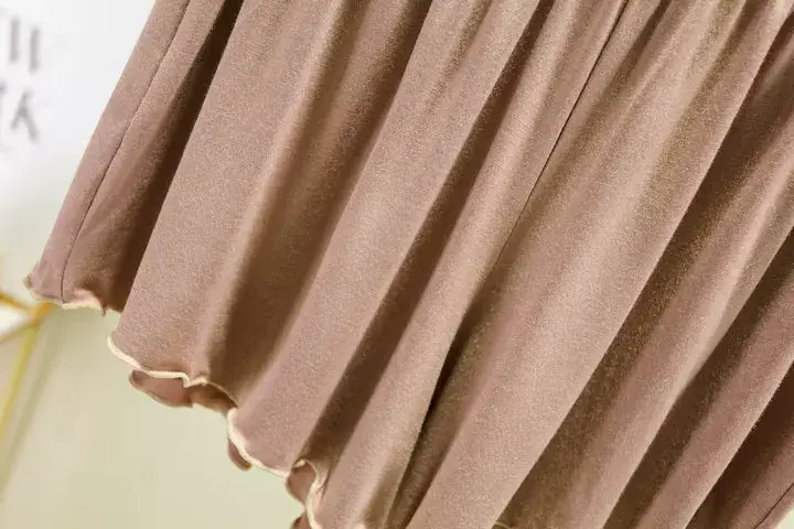 Women's Lotus Leaf Flyer Shorts Modal Beige — feature 33