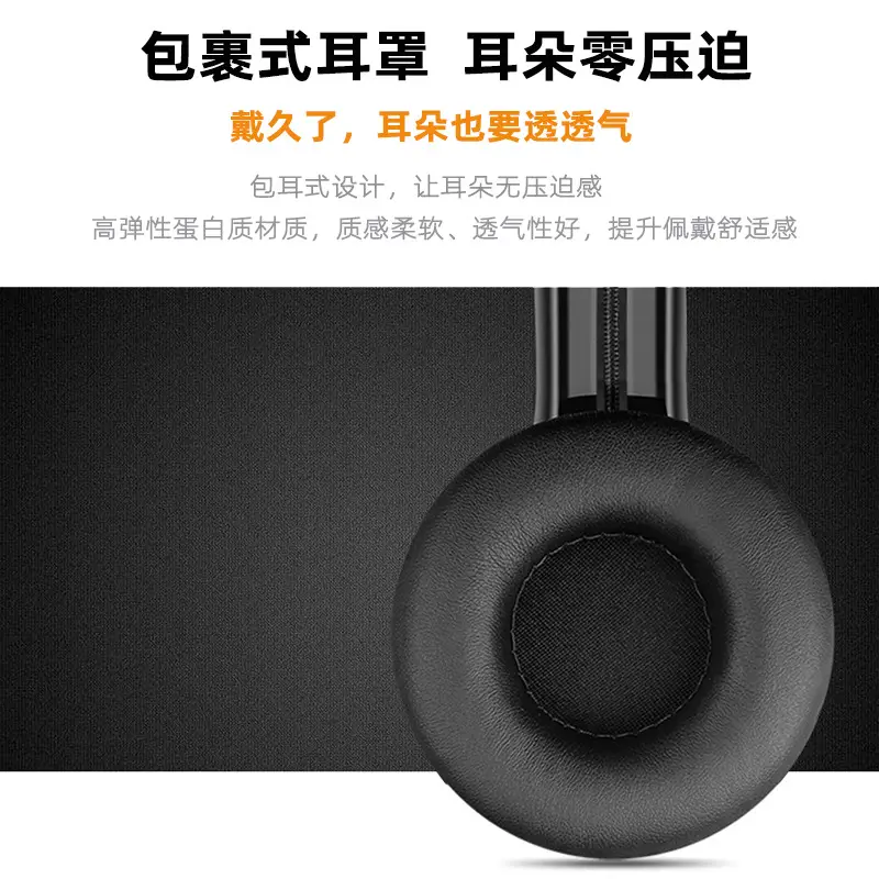 Wireless Bluetooth Headset Red Black Foldable with Heavy Bass - Image 9