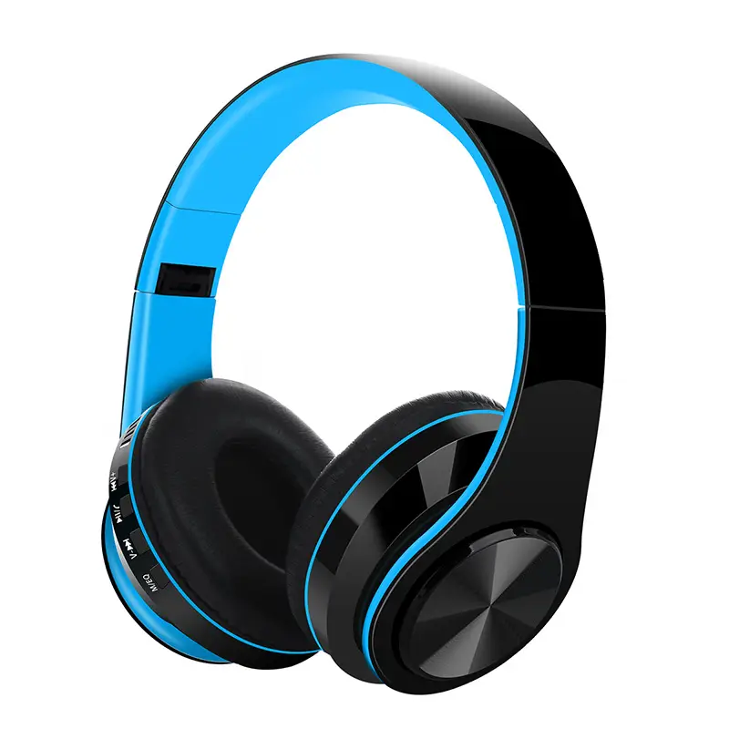 Wireless Bluetooth Headset Red Black Foldable with Heavy Bass - Image 10
