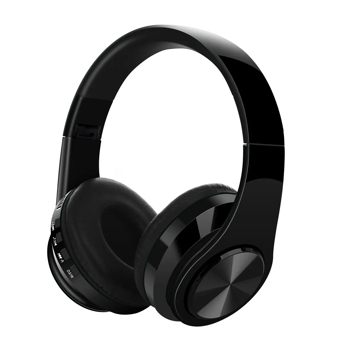 Wireless Bluetooth Headset Red Black Foldable with Heavy Bass - Image 5