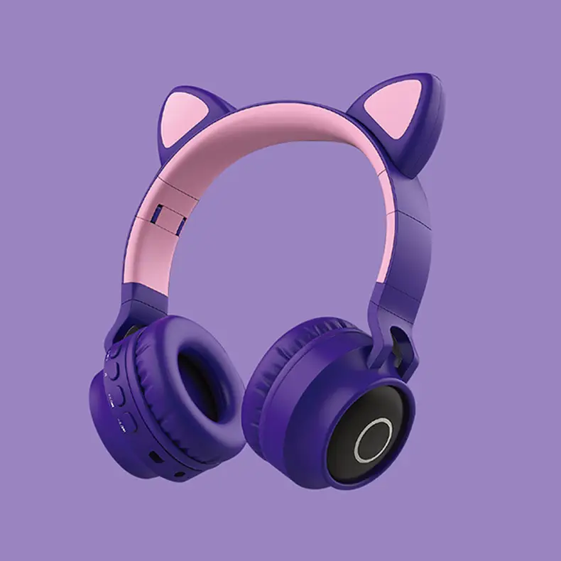 Cat Ears Bluetooth Headset with Glowing LED - Image 2
