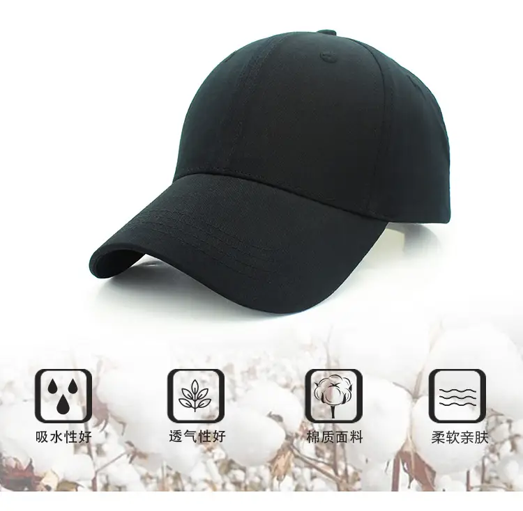 Black Bare Body Logo Cap for Men Women β feature 4