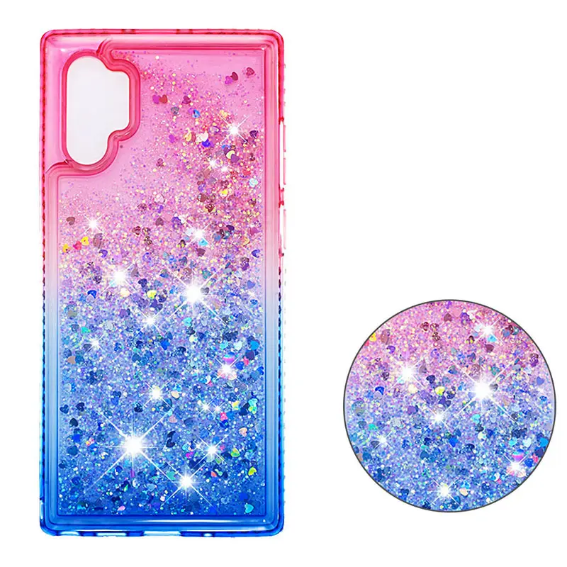 Liquid Sand Phone Case with Rhinestones & Two-Tone Gradient — feature 9