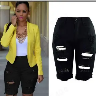 Ripped Denim Shorts Women Slimming 2024 — feature 10