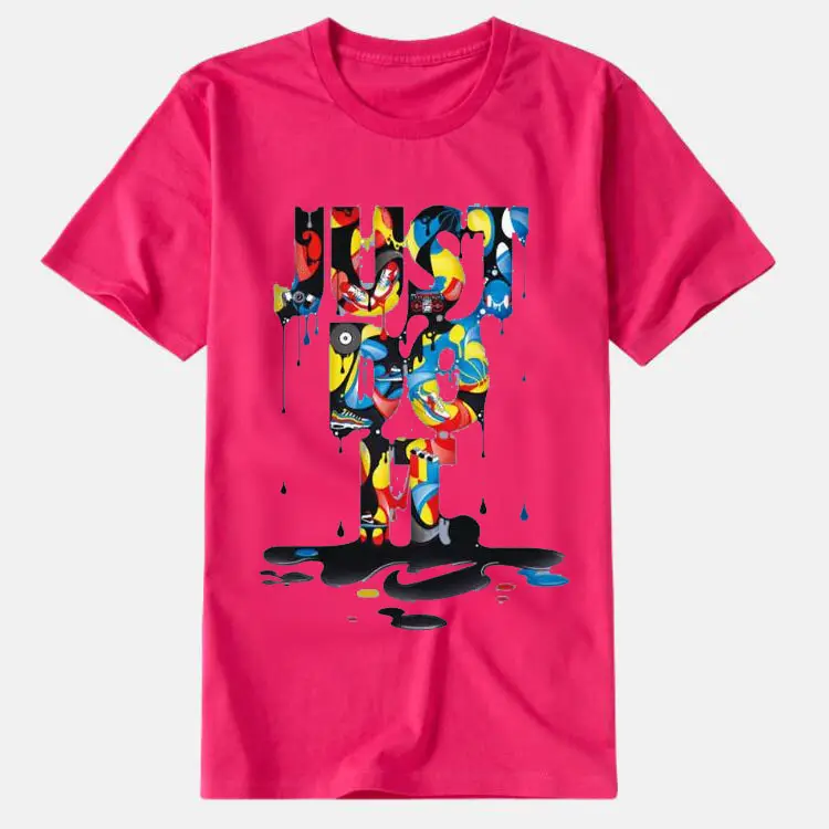 2024 Men Women Green Printed T-Shirt Loose Fit