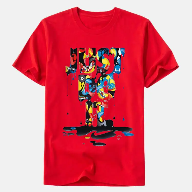 2024 Men Women Green Printed T-Shirt Loose Fit