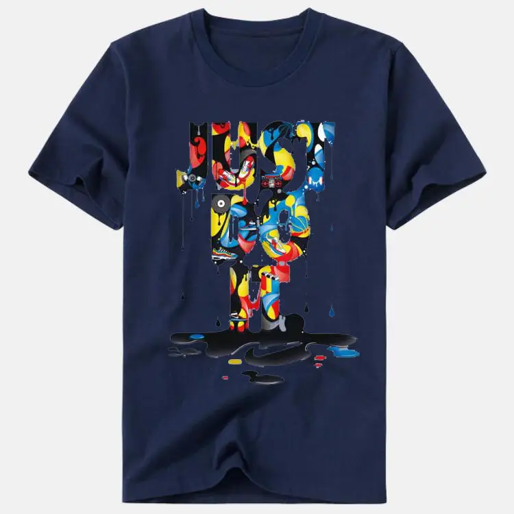 2024 Men Women Green Printed T-Shirt Loose Fit