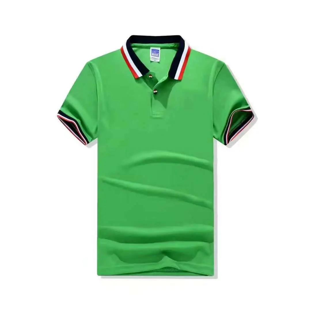 Men Orange Polo T-Shirt Red Black Trim - Image 5