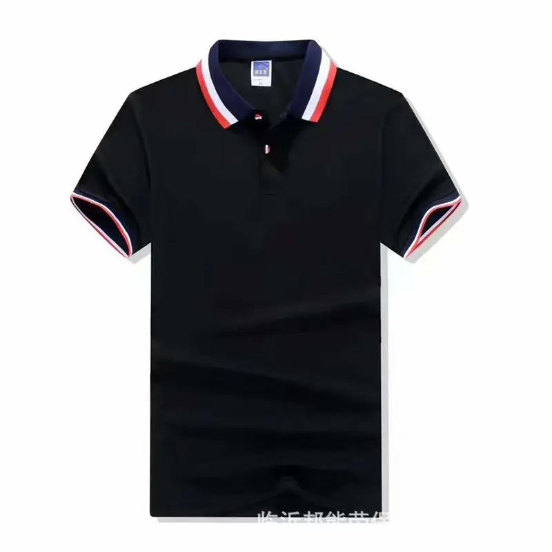 Men Orange Polo T-Shirt Red Black Trim - Image 6