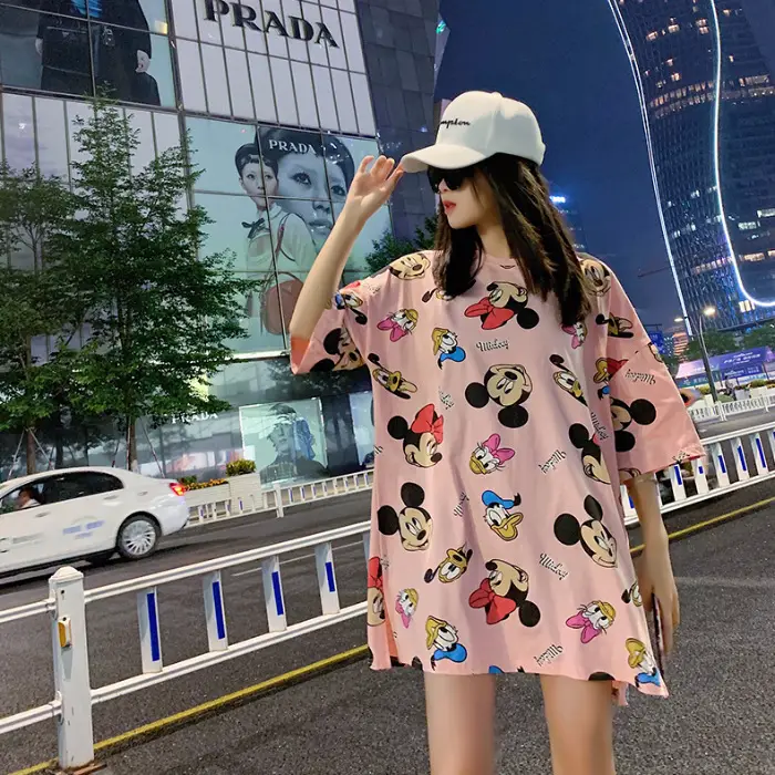 Women Printed Cotton Shorts Set Summer Casual White - Image 6