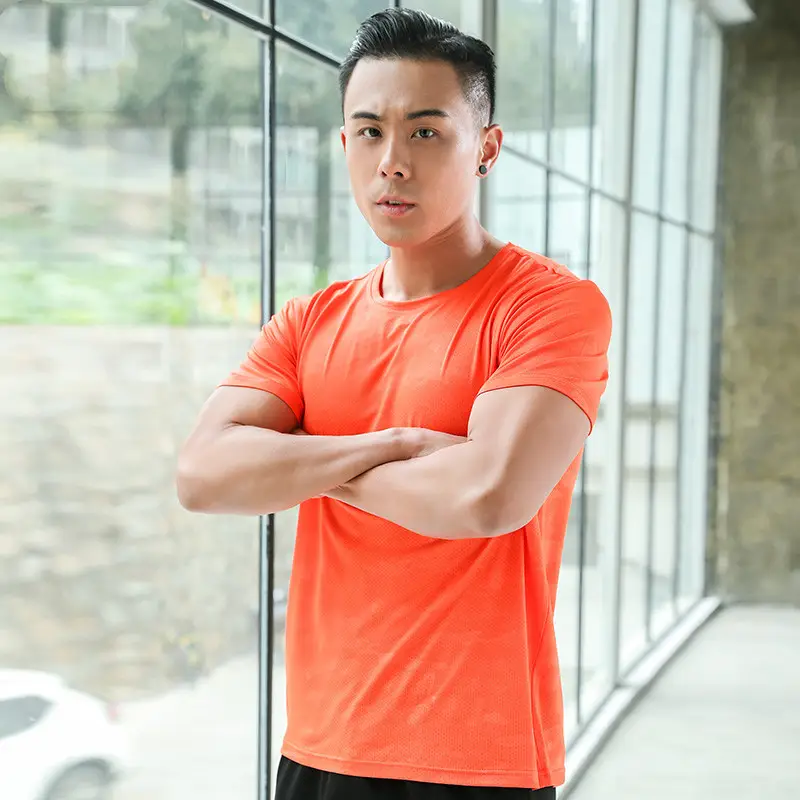 Men Grey Cactus T-Shirt Sports Running Wear - Image 14