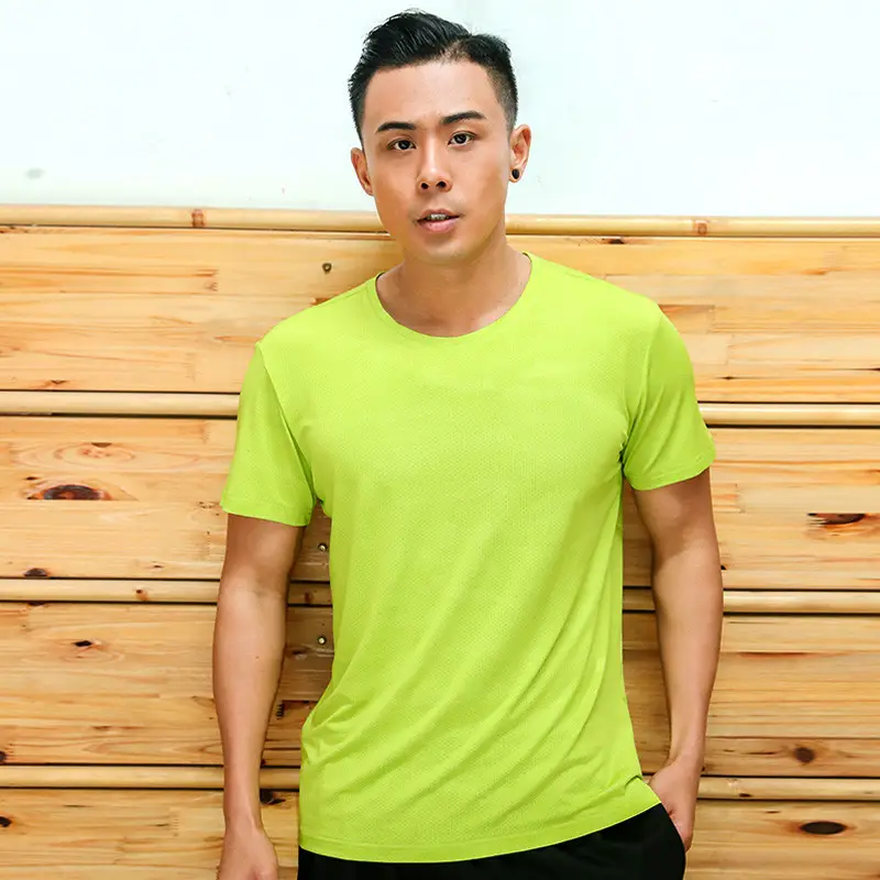 Men Grey Cactus T-Shirt Sports Running Wear - Image 12