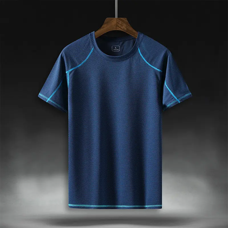 Men Grey Cactus T-Shirt Sports Running Wear - Image 3