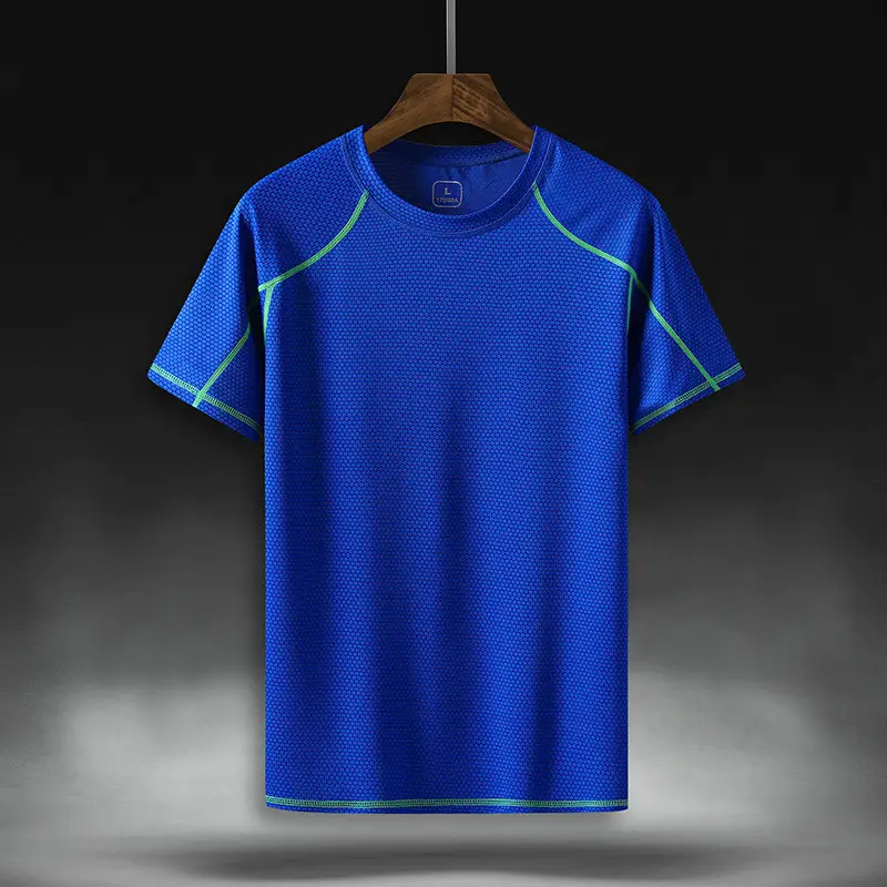 Men Grey Cactus T-Shirt Sports Running Wear - Image 5