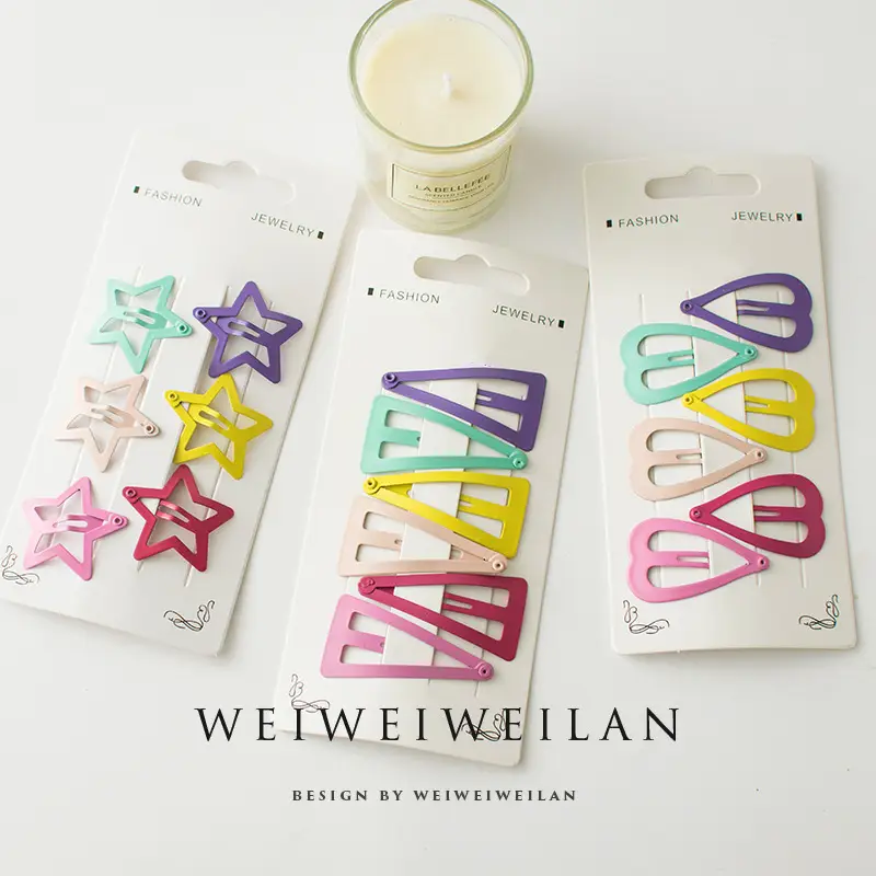 Star Color BB Hair Clips for Girls - Image 7