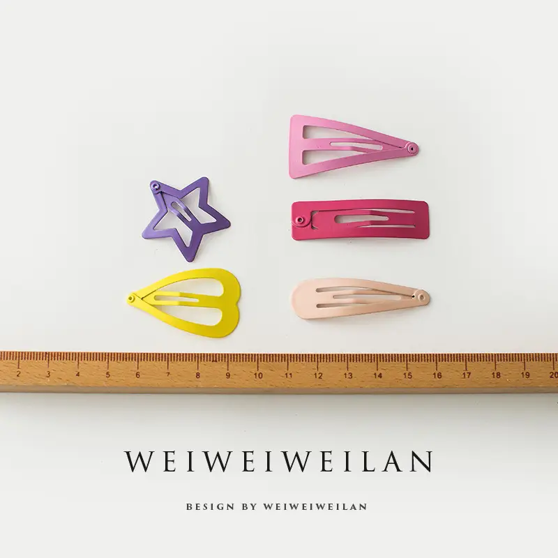 Star Color BB Hair Clips for Girls - Image 9