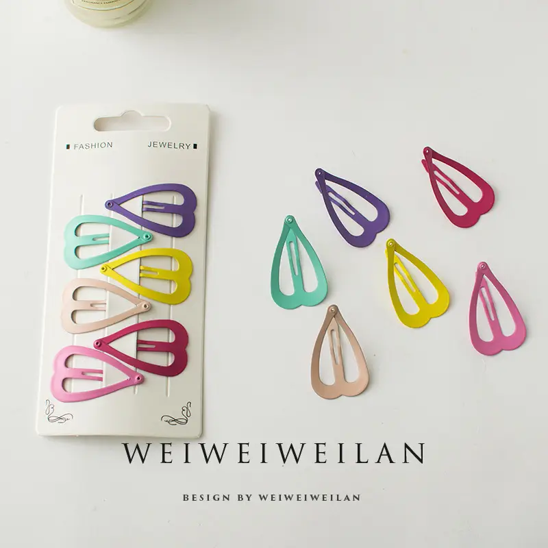 Star Color BB Hair Clips for Girls - Image 2