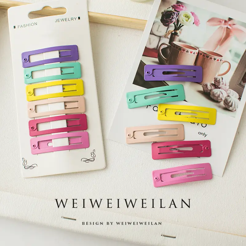 Star Color BB Hair Clips for Girls - Image 3