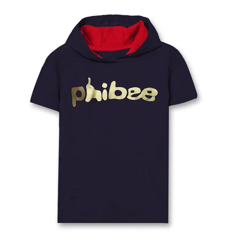 Phibee Baby Elephant Hoodie Navy Red Sleeve - Image 4