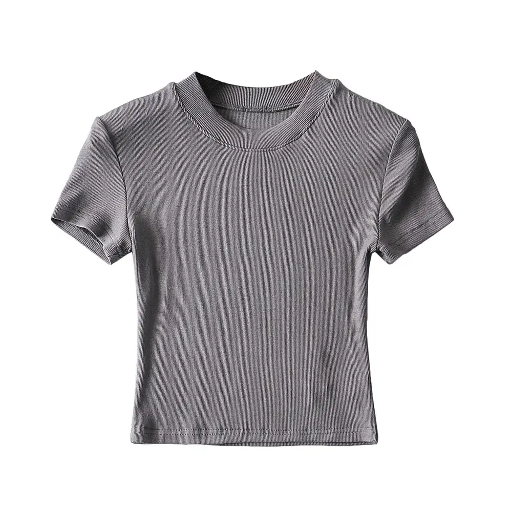 White Slim Fit T-Shirt for Women - Image 7