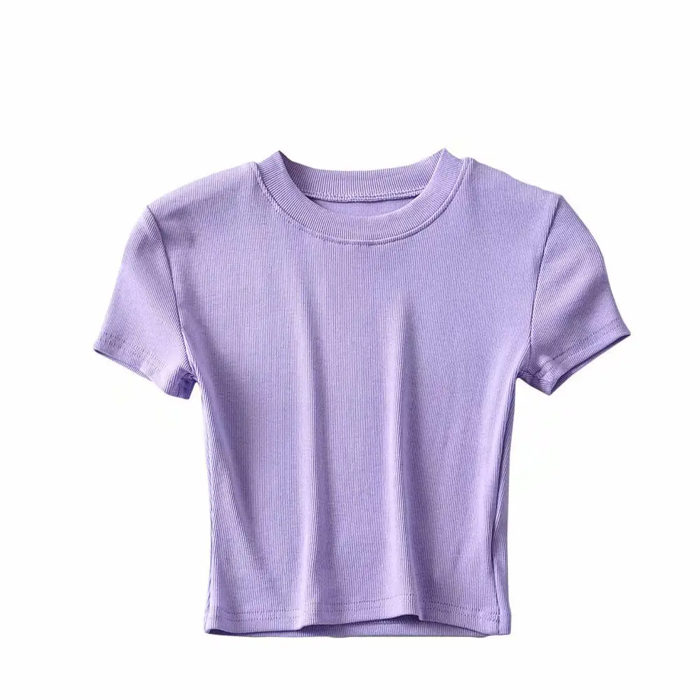 White Slim Fit T-Shirt for Women - Image 11